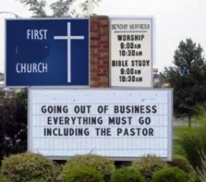 the church should not be a business